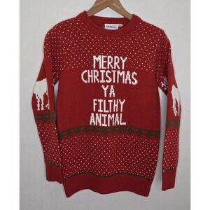 2014 Home Alone Merry Christmas Ya Filthy Animal Sweater Size Small 20th Century